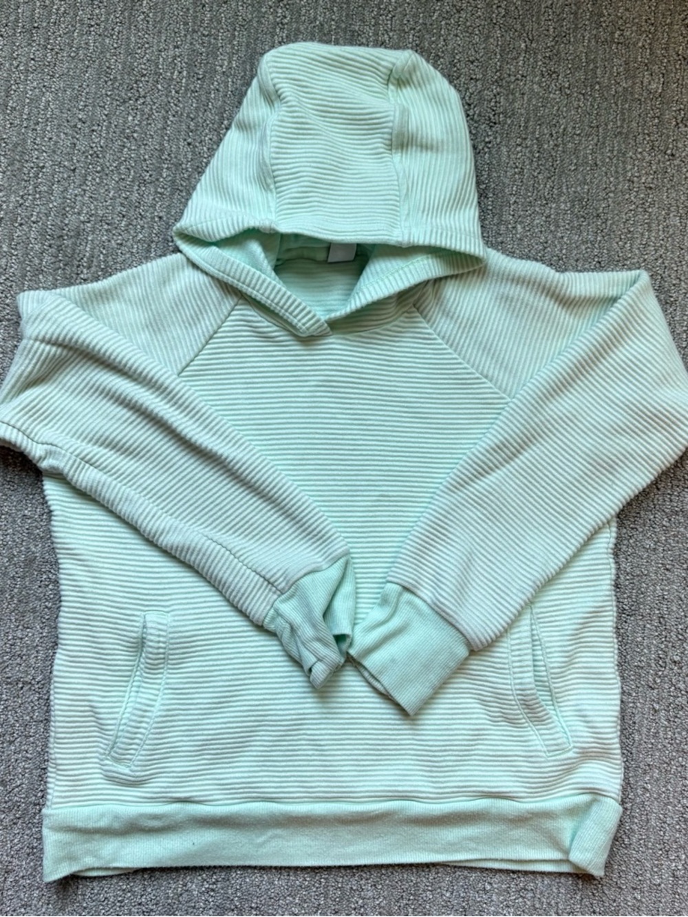 Athleta Girl Crunchtime Hoodie Mint XL 14